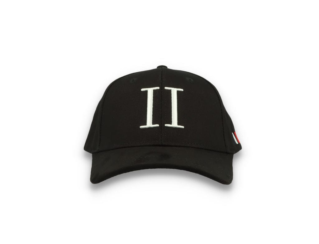 Les Deux Baseball Cap Suede II Black/White - LOKK
