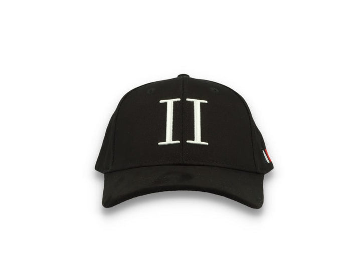 Les Deux Baseball Cap Suede II Black/White - LOKK