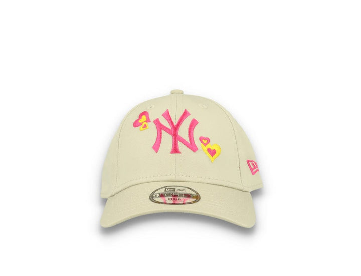 9FORTY Child Icon New York Yankees Hearts Beige - LOKK