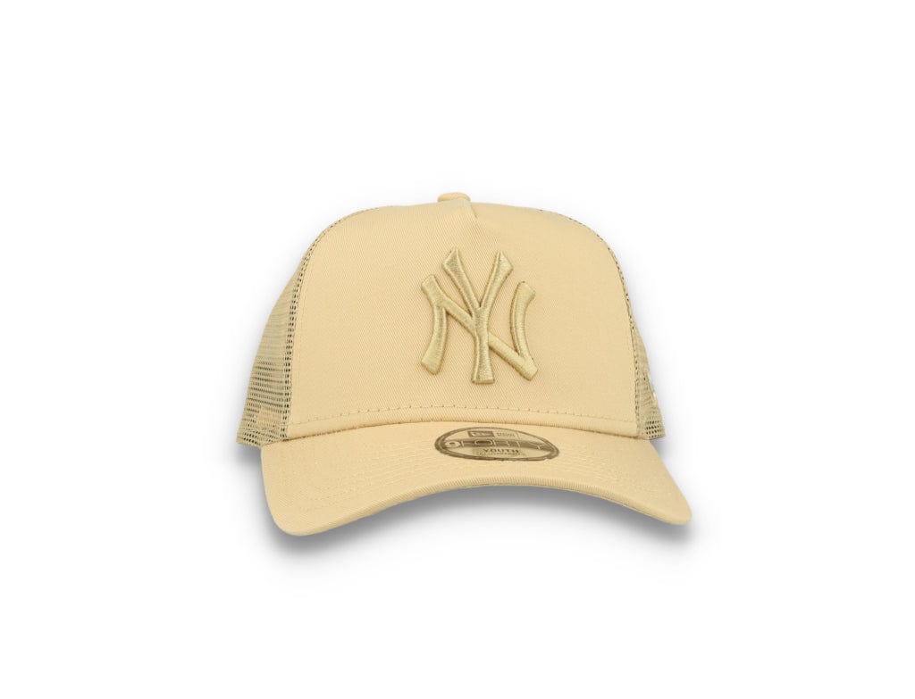 Kids Tonal Mesh Trucker New York Yankees  Beige - LOKK