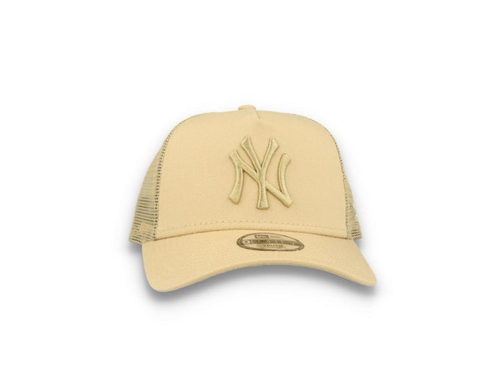 Kids Tonal Mesh Trucker New York Yankees  Beige - LOKK
