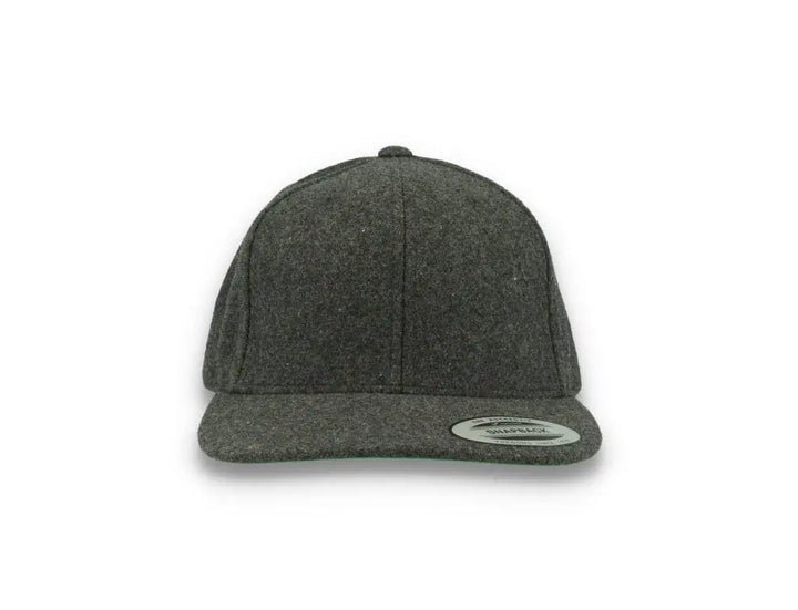 Yupoong Snapback Melton Wool 6689M Dark Grey - LOKK