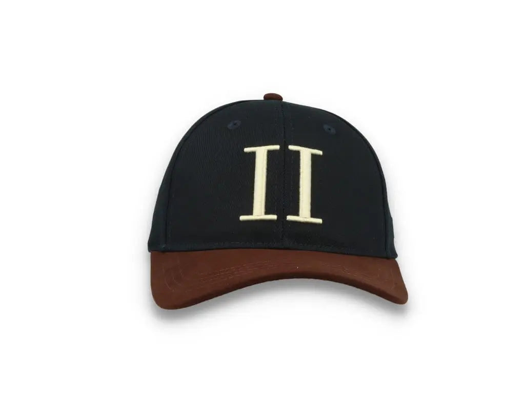 Baseball Cap Suede II Dark Navy/Ebony Brown - LOKK