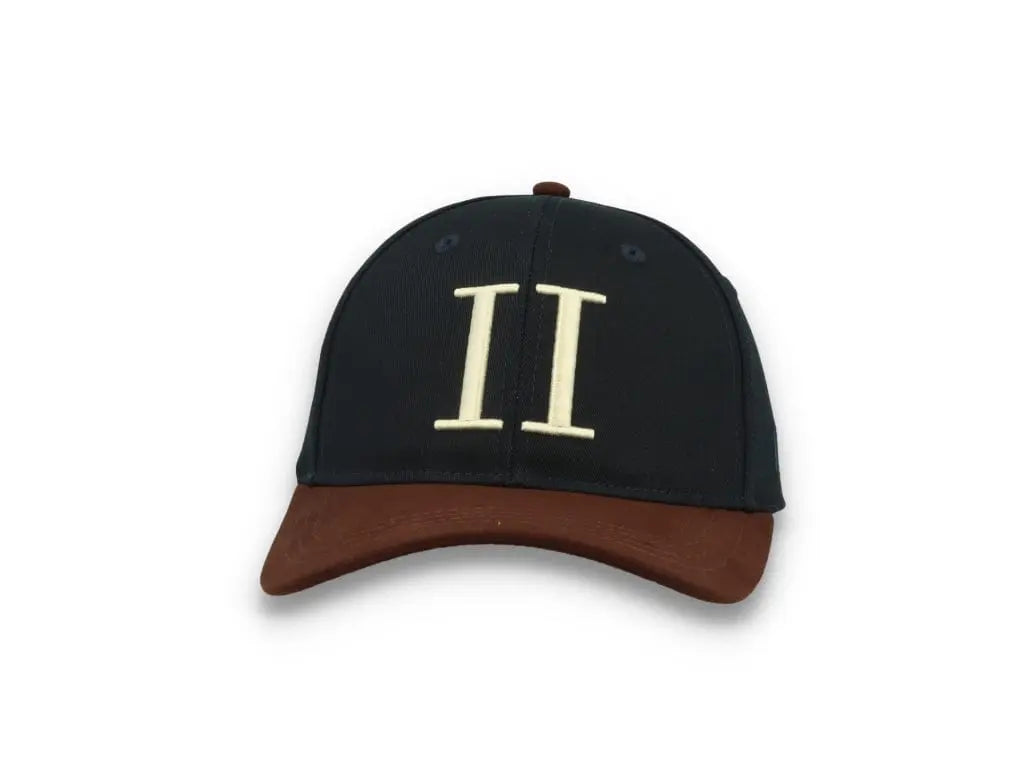 Baseball Cap Suede II Dark Navy/Ebony Brown - LOKK