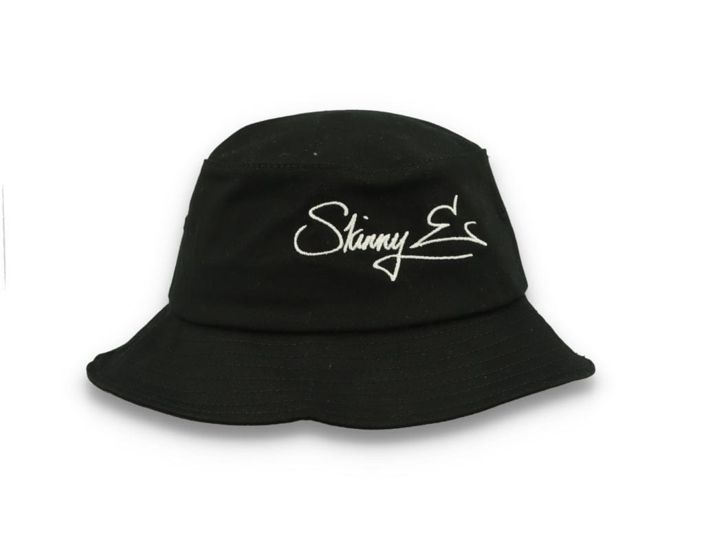 Skinny E Bucket Hat Black/White - LOKK