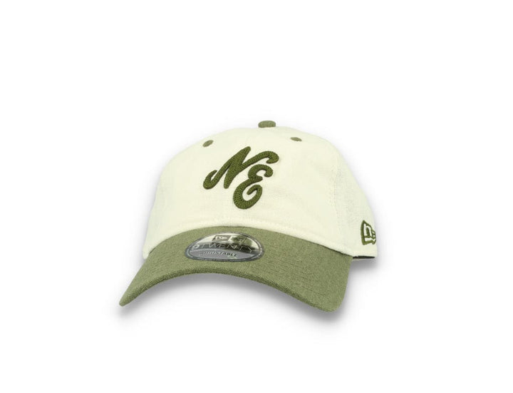 9TWENTY Linen Script New Era White New Era