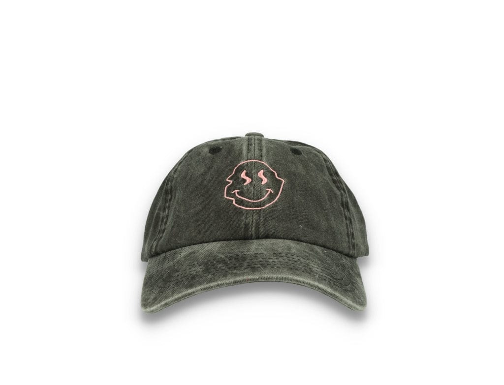 Smiley Face  Washed Black