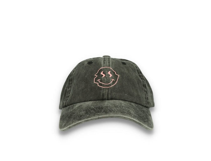 Smiley Face  Washed Black