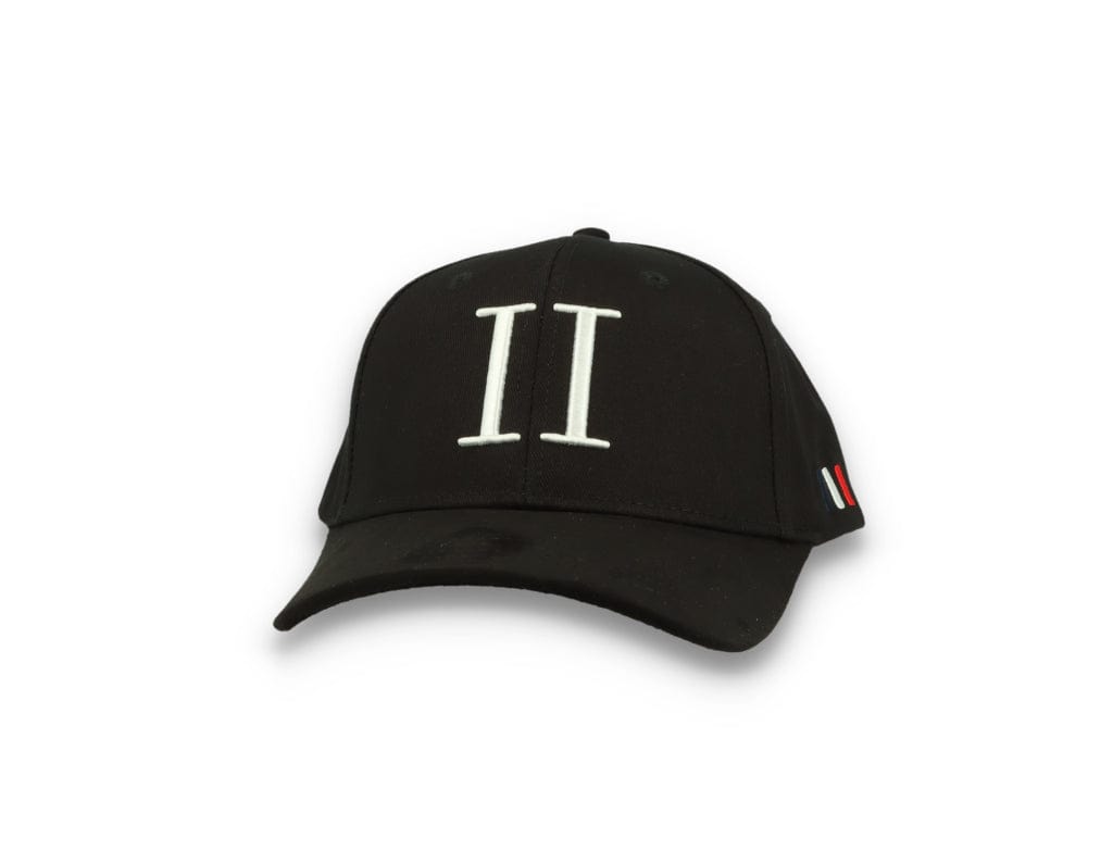 Les Deux Baseball Cap Suede II Black/White - LOKK