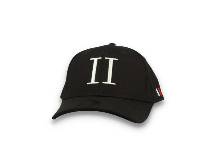 Les Deux Baseball Cap Suede II Black/White - LOKK