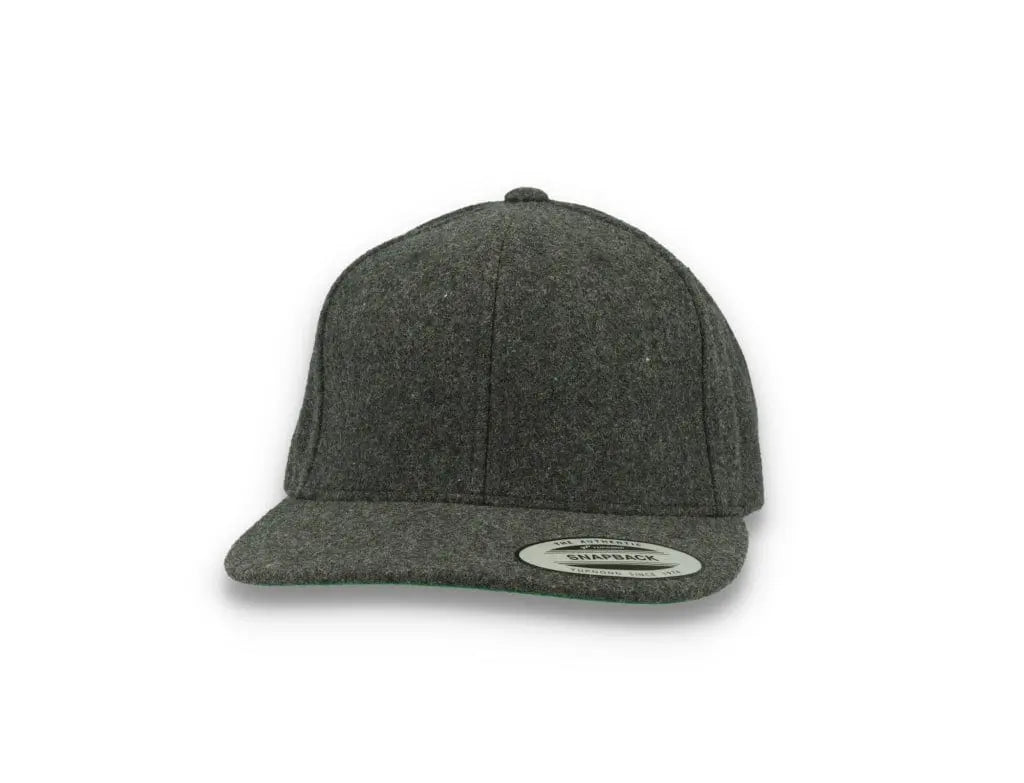 Yupoong Snapback Melton Wool 6689M Dark Grey - LOKK