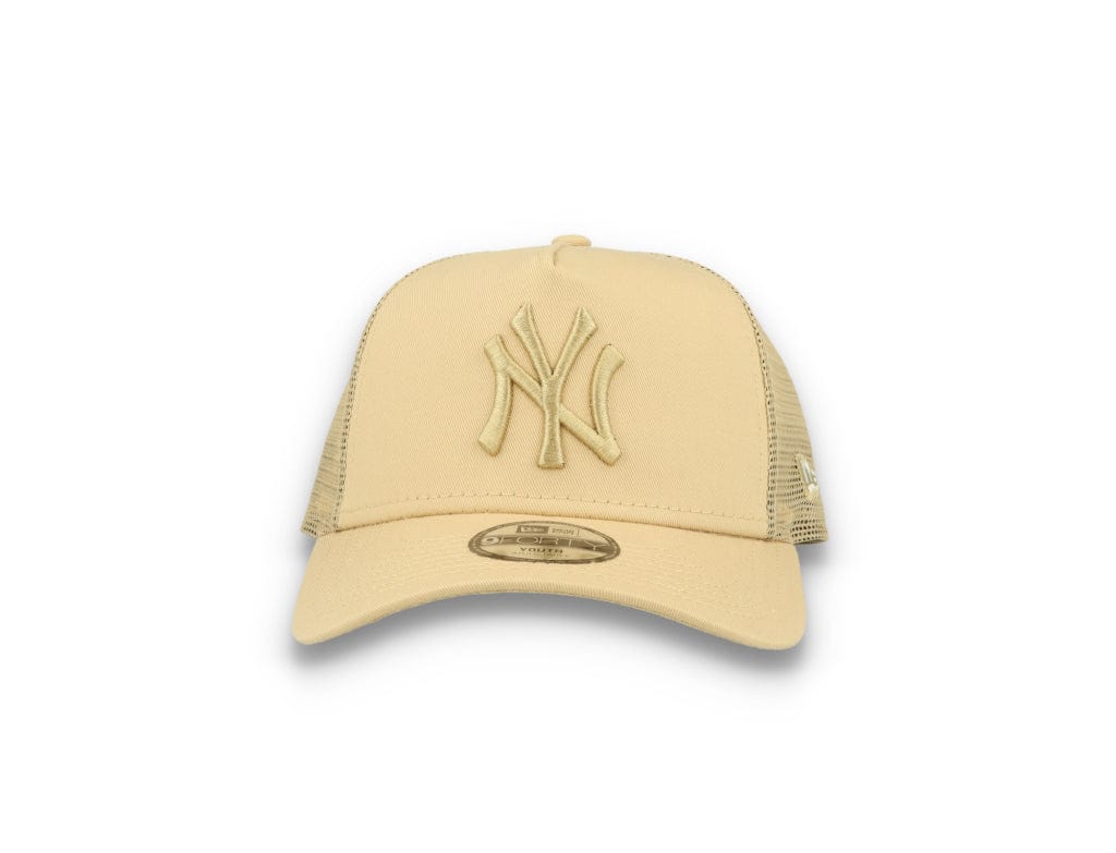 Kids Tonal Mesh Trucker New York Yankees  Beige - LOKK