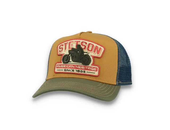Trucker Cap Motorcycle Brown/Olive - LOKK