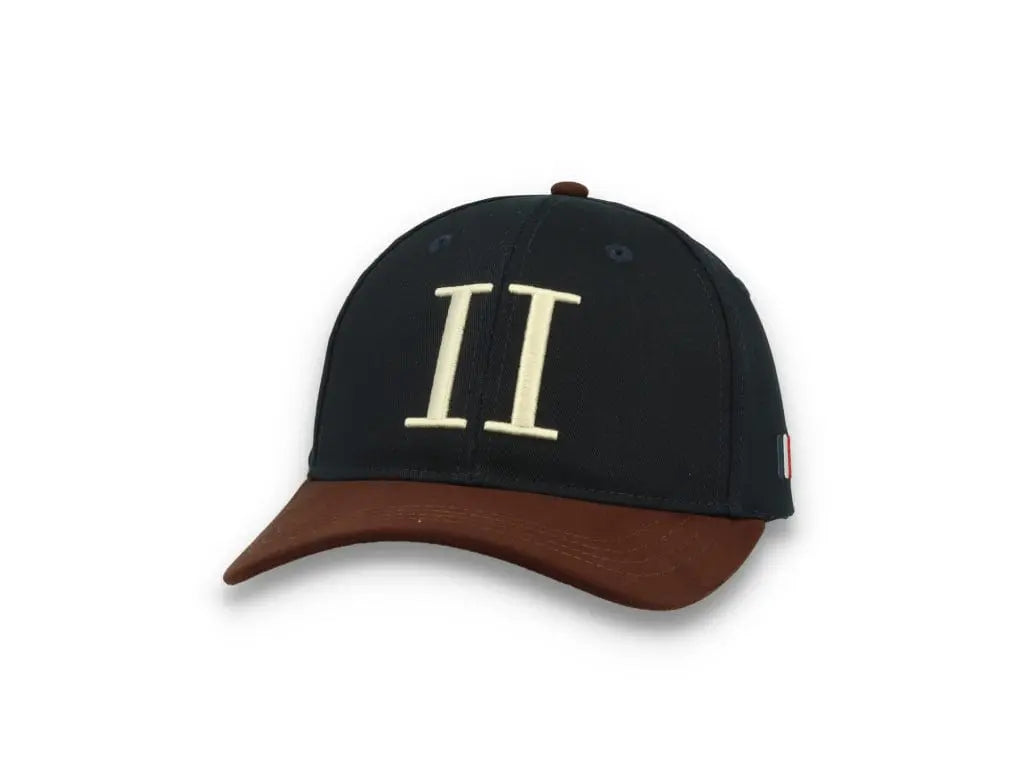 Baseball Cap Suede II Dark Navy/Ebony Brown - LOKK