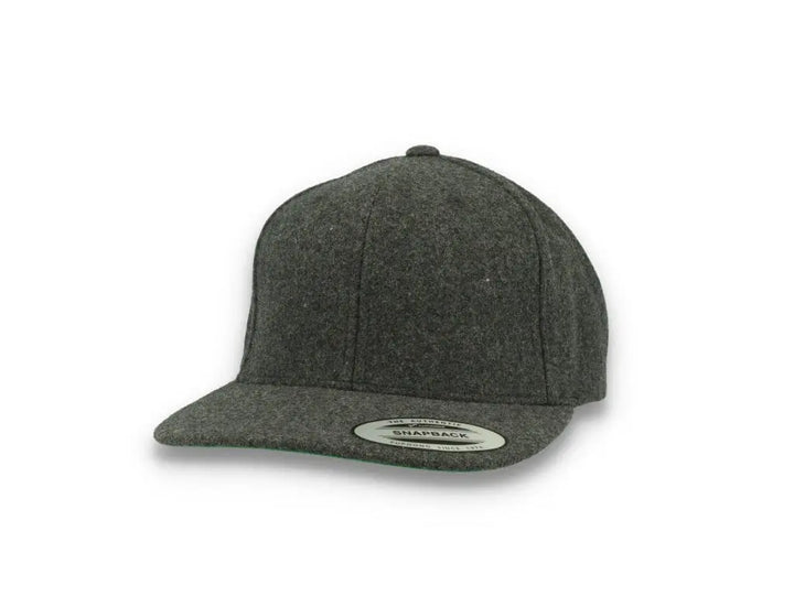 Yupoong Snapback Melton Wool 6689M Dark Grey - LOKK