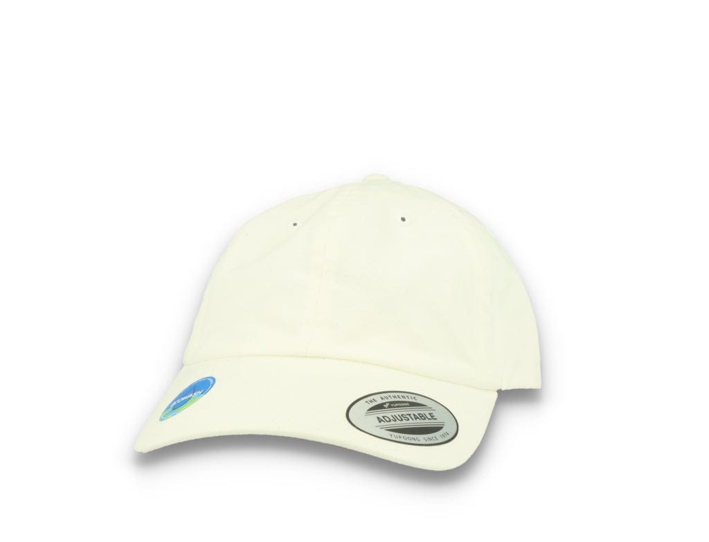 White Dad Cap Eco Wash Low Profile Cotton Twill - 6245EC