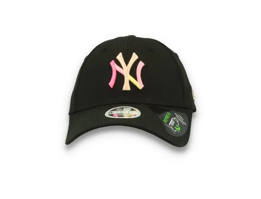 9FORTY Womens Block Logo New York Yankees Black - LOKK