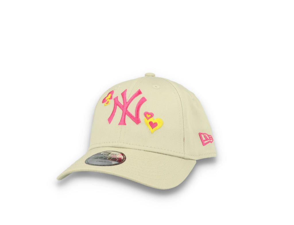 9FORTY Child Icon New York Yankees Hearts Beige - LOKK