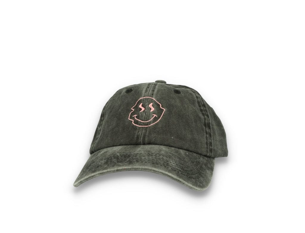 Smiley Face  Washed Black