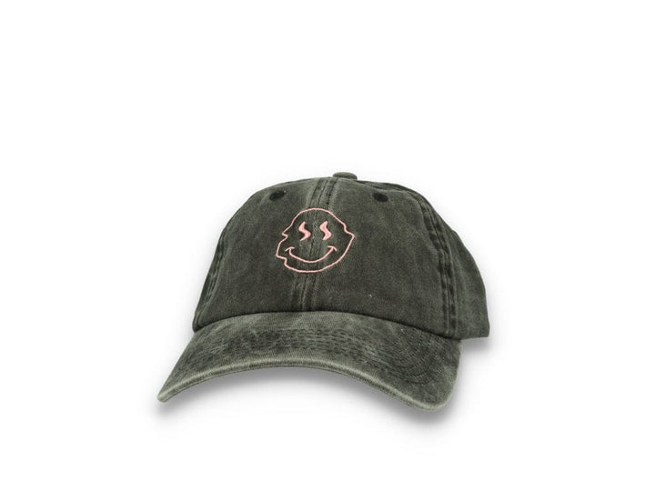 Smiley Face  Washed Black