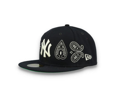 59FIFTY MLB All Over Print Paisley New York Yankees Team/White