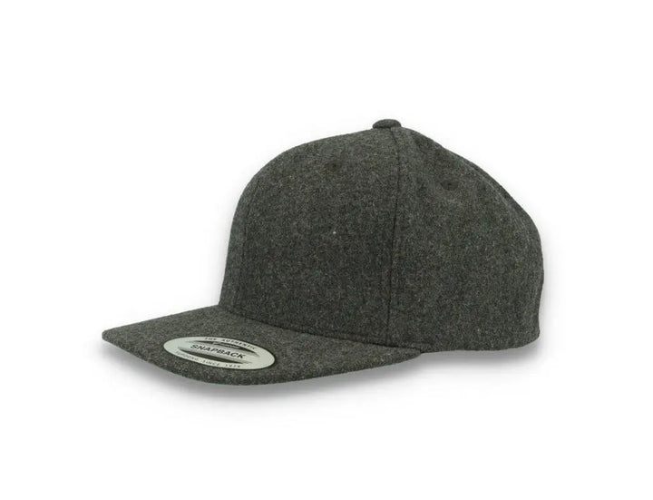 Yupoong Snapback Melton Wool 6689M Dark Grey - LOKK