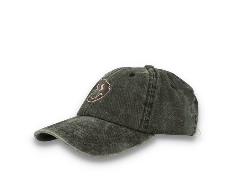 Smiley Face  Washed Black