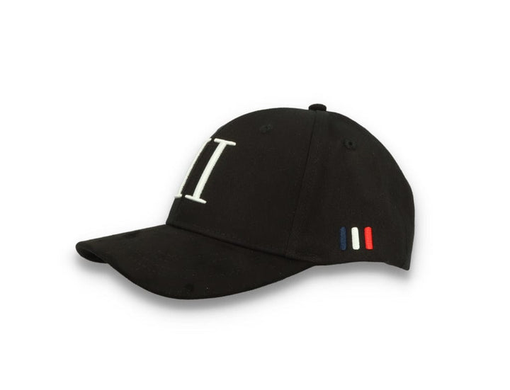 Les Deux Baseball Cap Suede II Black/White - LOKK