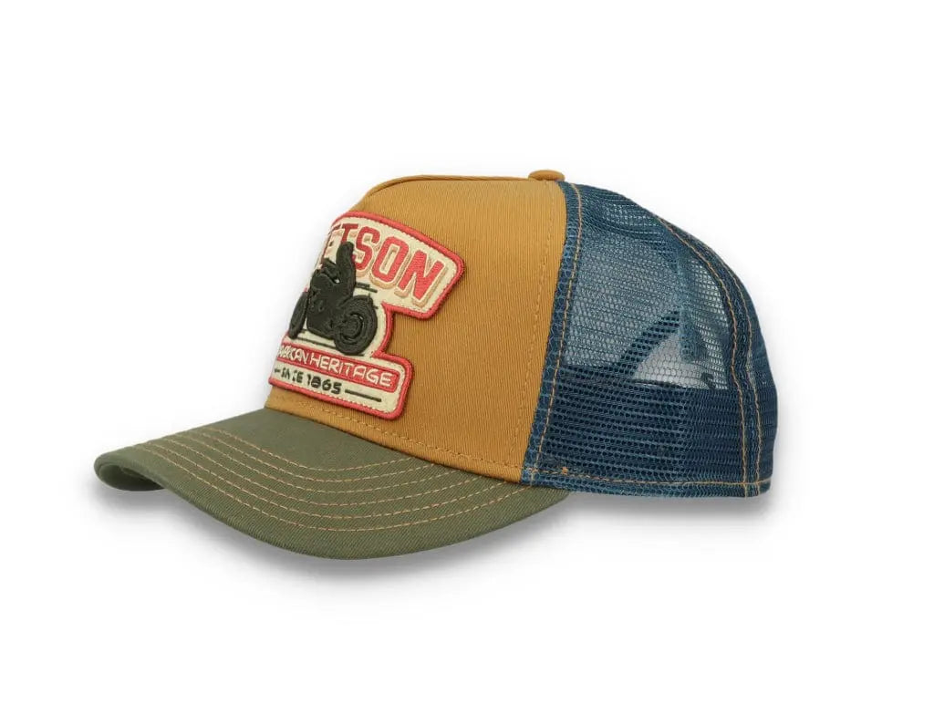 Trucker Cap Motorcycle Brown/Olive - LOKK