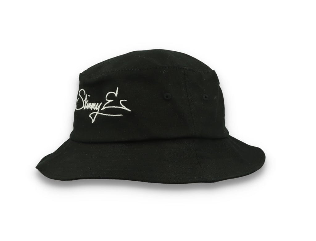 Skinny E Bucket Hat Black/White - LOKK