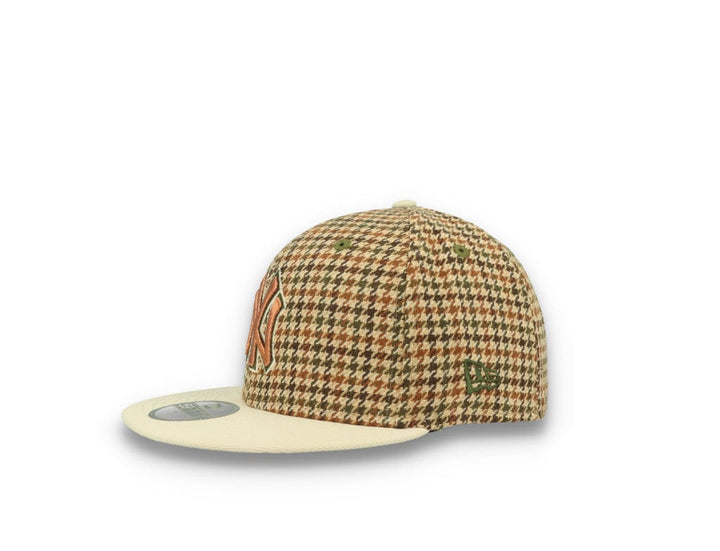 59FIFTY Houndstooth New York Yankees Open Market Tan