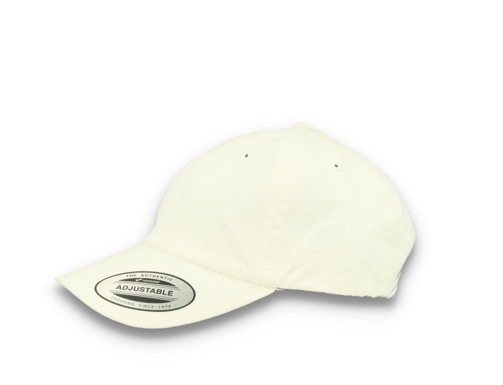 White Dad Cap Eco Wash Low Profile Cotton Twill - 6245EC