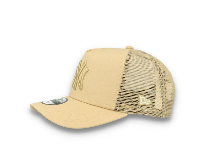 Kids Tonal Mesh Trucker New York Yankees  Beige - LOKK