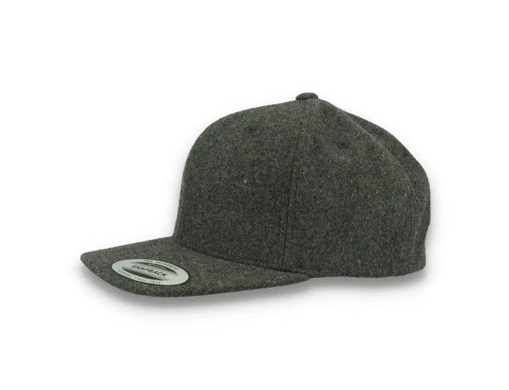 Yupoong Snapback Melton Wool 6689M Dark Grey - LOKK