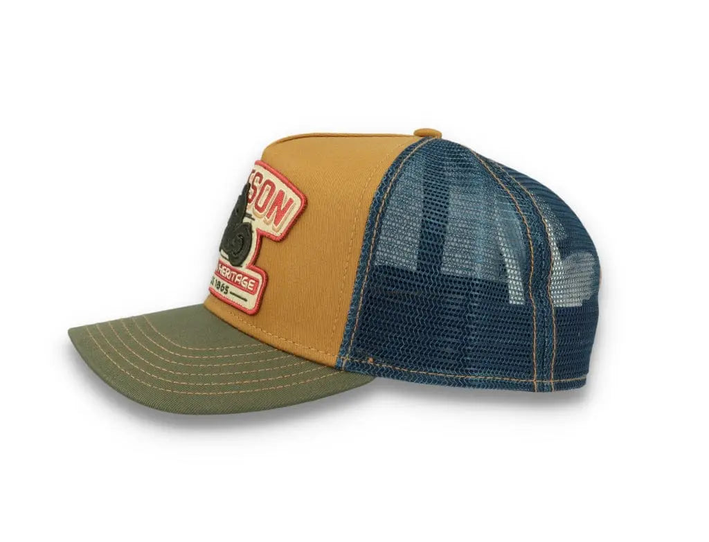 Trucker Cap Motorcycle Brown/Olive - LOKK
