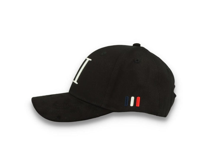 Les Deux Baseball Cap Suede II Black/White - LOKK