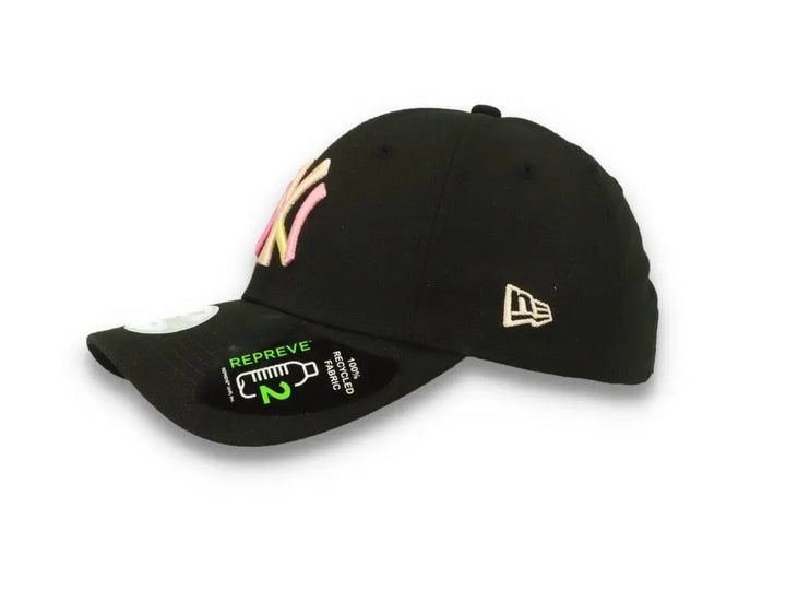 9FORTY Womens Block Logo New York Yankees Black - LOKK