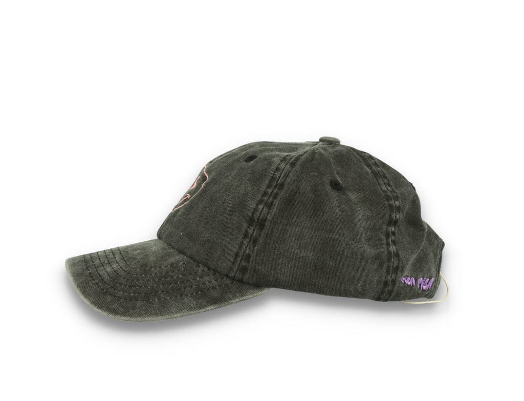 Smiley Face  Washed Black