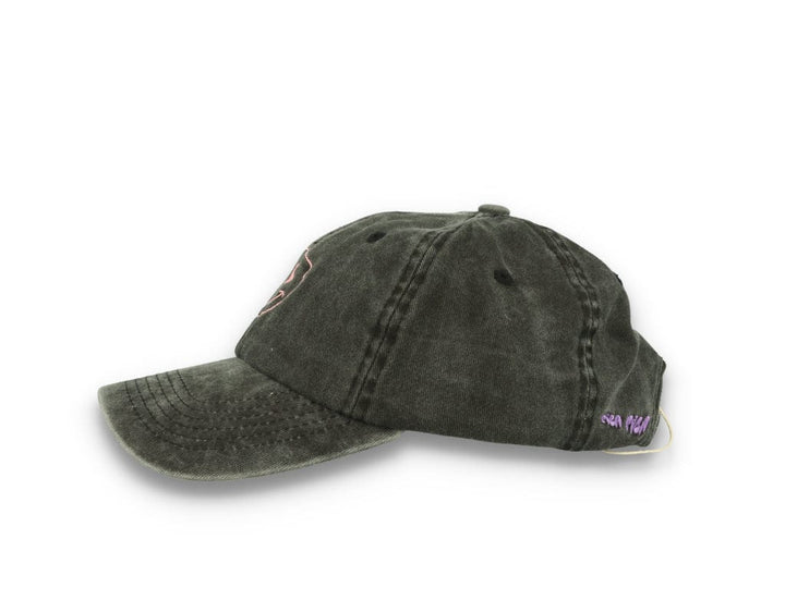 Smiley Face  Washed Black