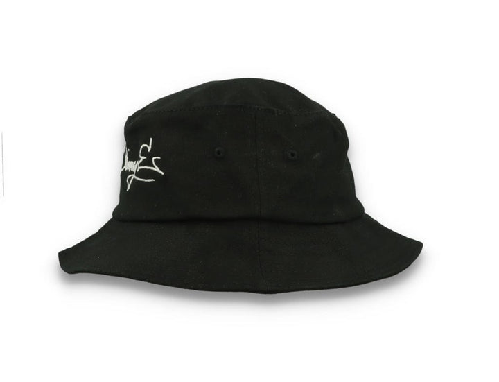 Skinny E Bucket Hat Black/White - LOKK