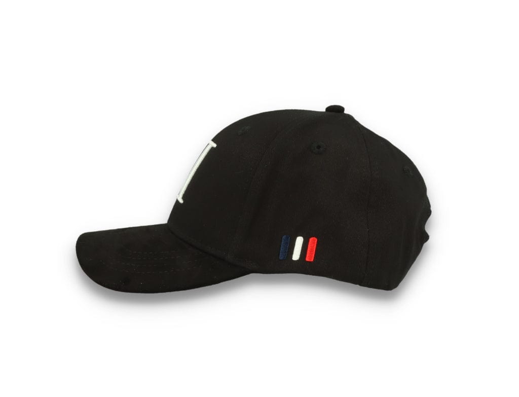 Les Deux Baseball Cap Suede II Black/White - LOKK