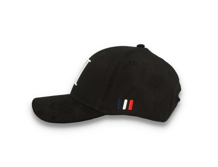Les Deux Baseball Cap Suede II Black/White - LOKK