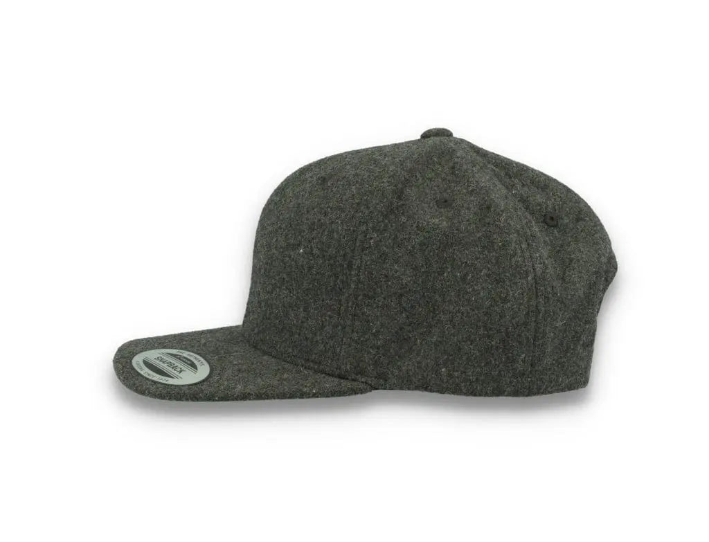 Yupoong Snapback Melton Wool 6689M Dark Grey - LOKK