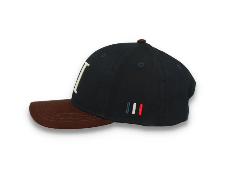 Baseball Cap Suede II Dark Navy/Ebony Brown - LOKK