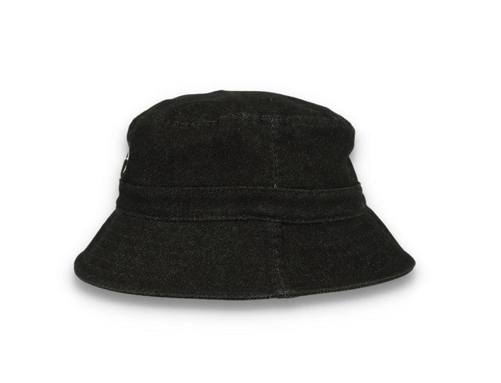 Skinny E Bucket Hat Black Denim - LOKK