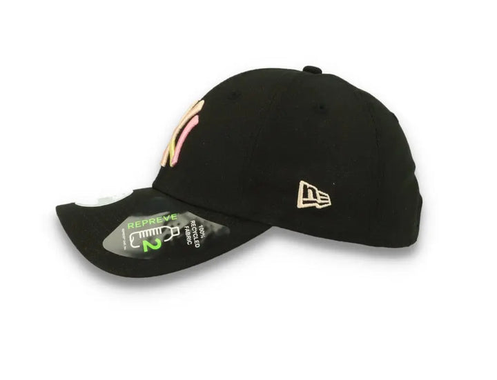 9FORTY Womens Block Logo New York Yankees Black - LOKK