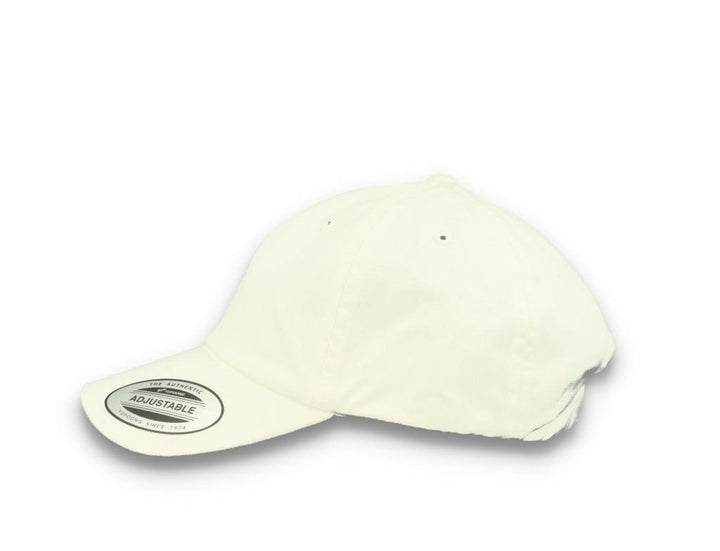 White Dad Cap Eco Wash Low Profile Cotton Twill - 6245EC