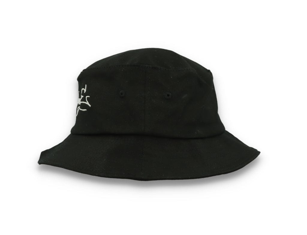 Skinny E Bucket Hat Black/White - LOKK