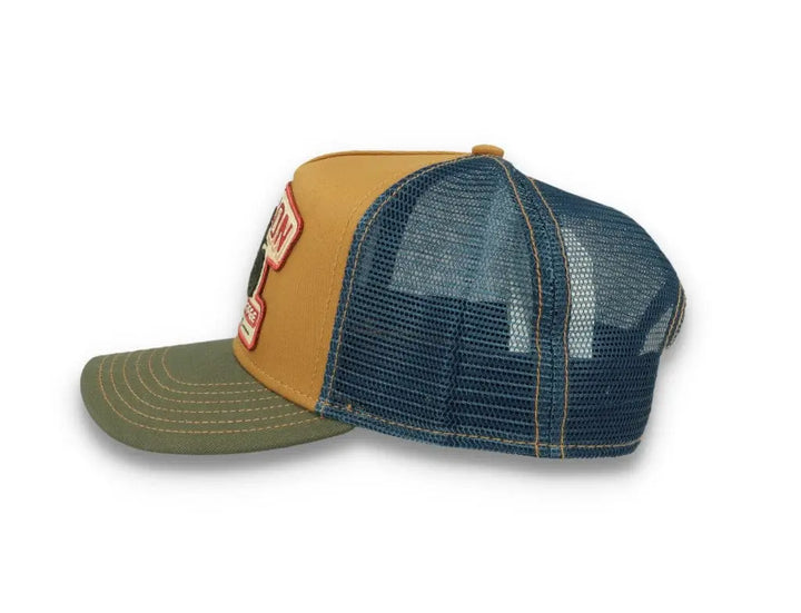 Trucker Cap Motorcycle Brown/Olive - LOKK
