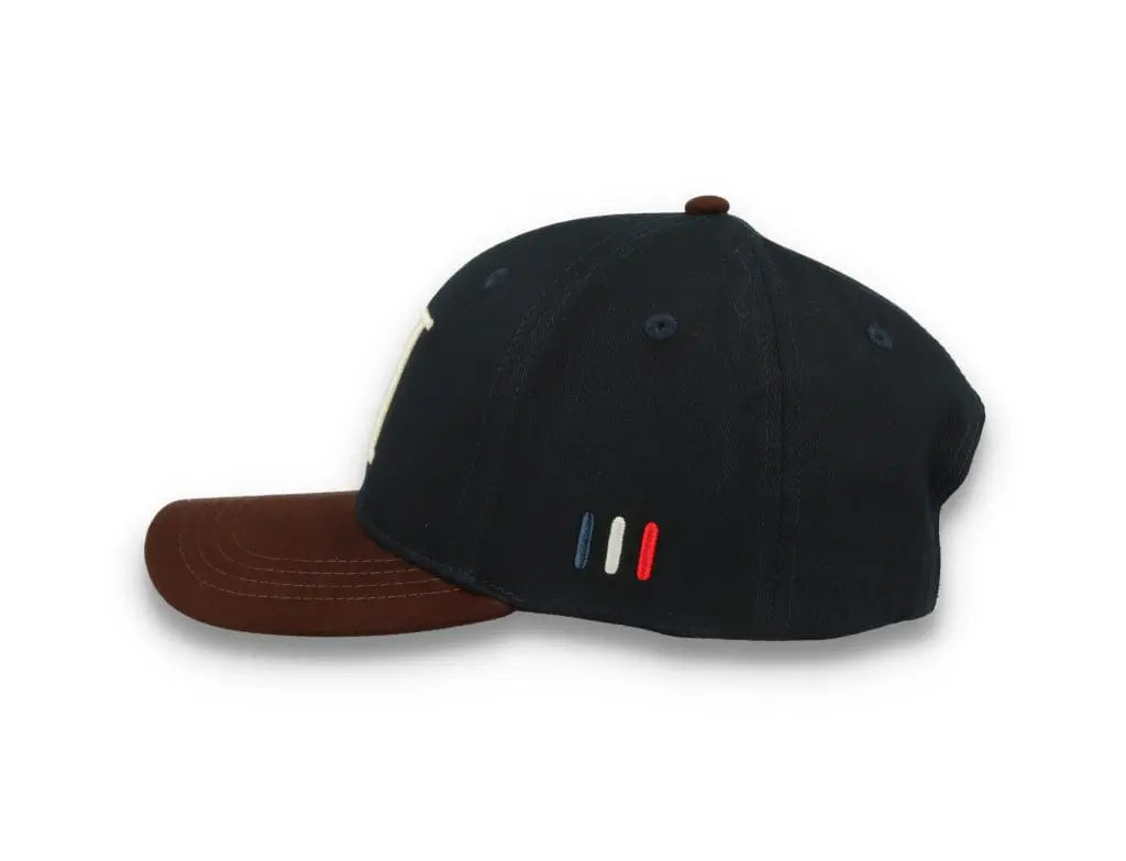 Baseball Cap Suede II Dark Navy/Ebony Brown - LOKK